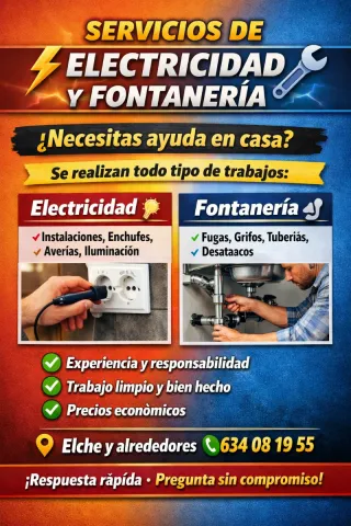 Soy electricista y voy a prestar mis servicios