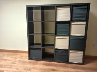 Estantería modular negra