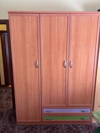 Dormitorio infantil doble madera