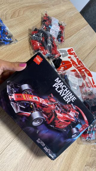 Coche de Carreras Rojo Construcción Colección