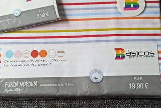 Juego de funda nórdica para cuna (A ESTRENAR)