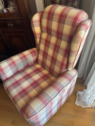Sillón Eléctrico Tela Tartán