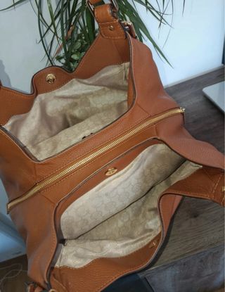 Bolso Piel Michael Kors Marrón Auténtico