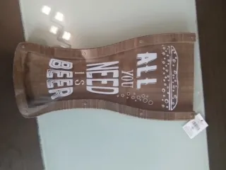 Guarda chapas cerveza madera Colgar pared