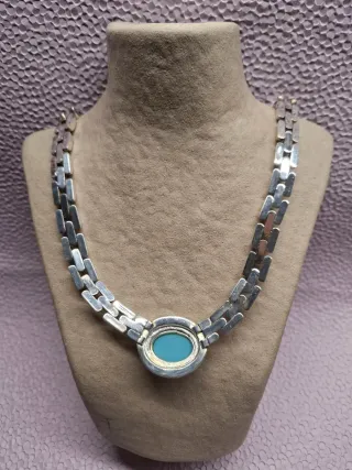 Collar y Pendientes Plata 925 Turquesa y Pulsera