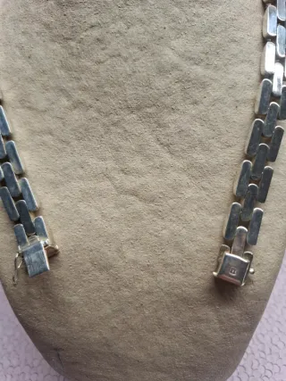 Collar y Pendientes Plata 925 Turquesa y Pulsera