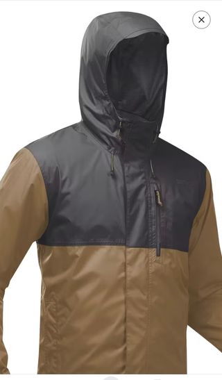 Chaqueta de agua Quechua Marrón/Gris. Mod. NH500