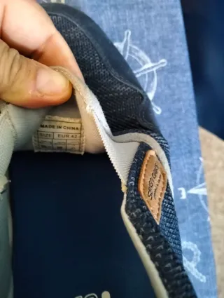 Scarpe uomo 7 Oaks blu/grigie senza lacci