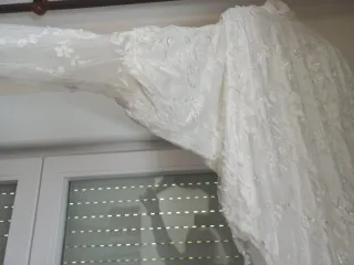 Vestido de Novia Túnica Blanco con tocado