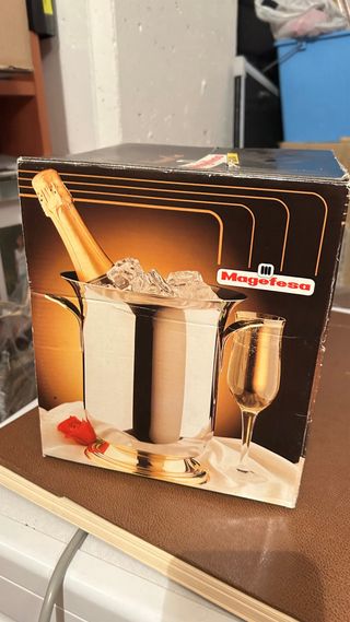Cubo Champán Magefesa Acero Inoxidable Dorado