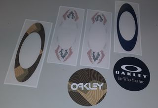 Set Adesivi Oakley 6pz Sticker Auto Moto Laptop