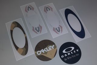 Set Adesivi Oakley 6pz Sticker Auto Moto Laptop