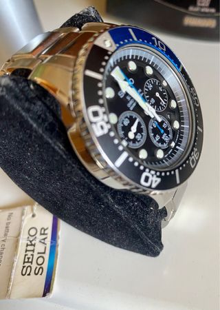 Reloj Seiko Solar Caballero Cronógrafo