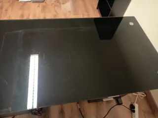 Mesa de escritorio cristal y metal