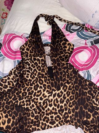 Vestido estampado leopardo