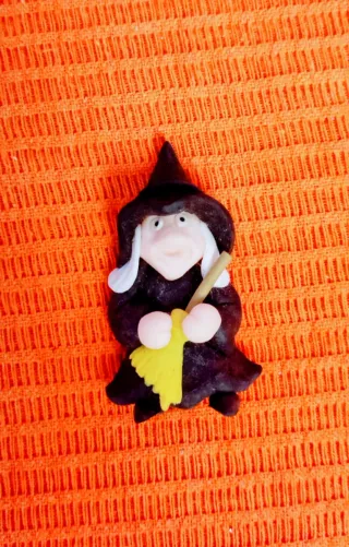 Imán nevera bruja Halloween