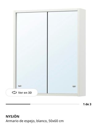 Armario de baño madera y cristal