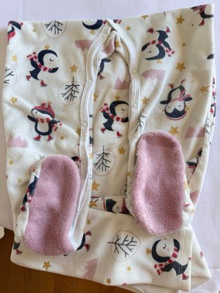 Pijama 2/3 anos em veludo macio