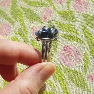 Anello con Lapislazzuli Pietre Grezze