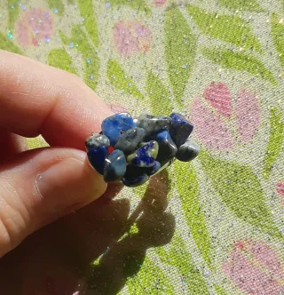 Anello con Lapislazzuli Pietre Grezze