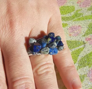 Anello con Lapislazzuli Pietre Grezze