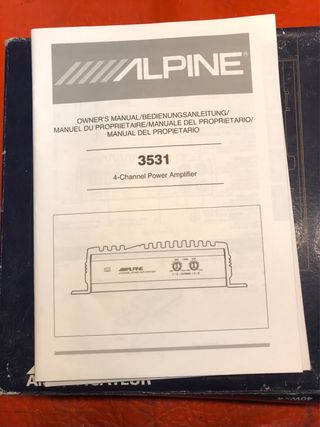 Amplificador Alpine 3531 4 Canales Coche