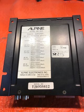 Amplificador Alpine 3531 4 Canales Coche