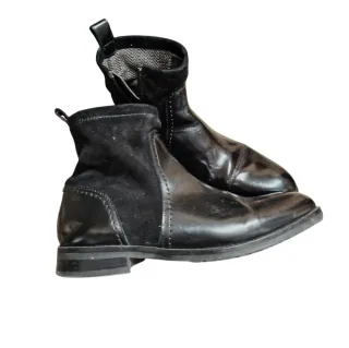 Botines Piel Negro Tommy Hilfiger Cremallera Dorad