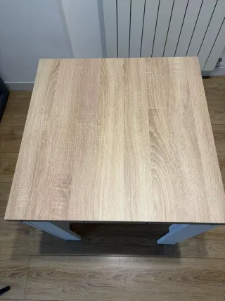 Mesa extensible madera y metal