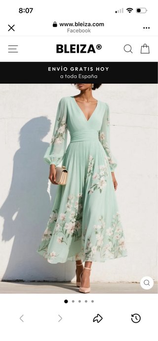Vestido largo floral sin estrenar