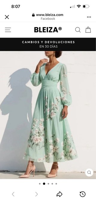 Vestido largo floral sin estrenar