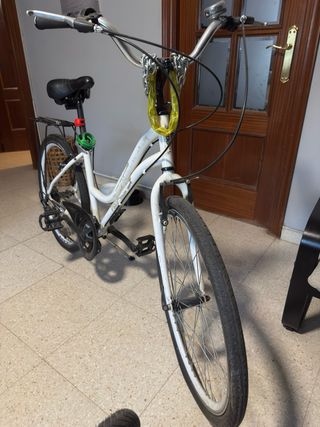 Bicicleta Paseo 26 Blanca Top bike