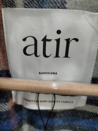 Abrigo de lana Atir cuadros