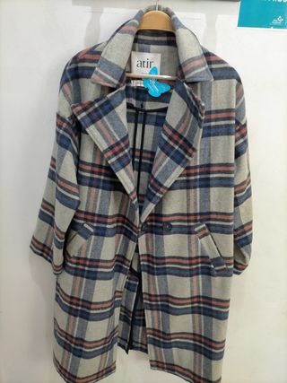 Abrigo de lana Atir cuadros