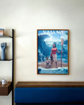 Integración de foto en cartel de cine.