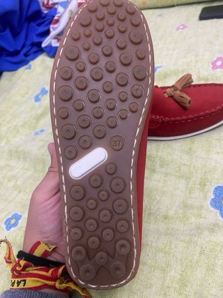 Mocasines King's ante rojo