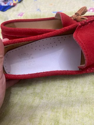 Mocasines King's ante rojo