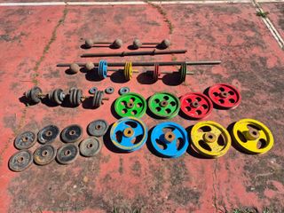 Pesas y discos culturismo