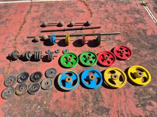 Pesas y discos culturismo