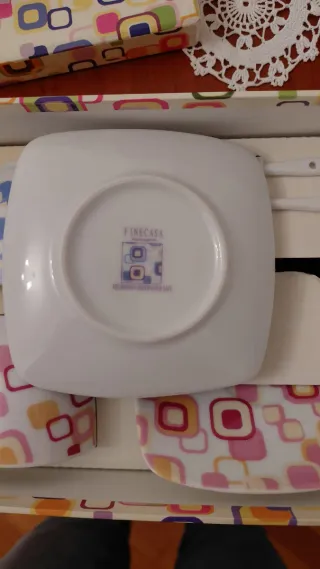 Set 2 Tazzine Caffè Porcellana Multicolor