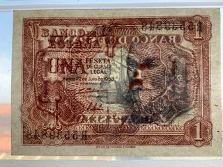 ºoO billete 1 peseta 1953 - España
