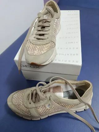 Zapatillas Geox Beige Multicolor Mujer