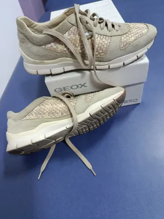 Zapatillas Geox Beige Multicolor Mujer