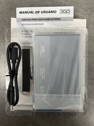 3GO HDD25GYC21 caja USB 3.1 Hdd Ext.  2.5” SATA