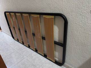 Somier 90cm madera y metal