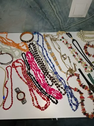 Lote bisutería vintage collares pulseras