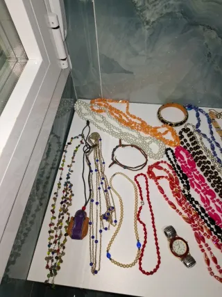 Lote bisutería vintage collares pulseras