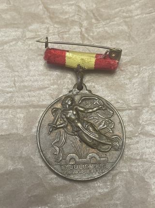 Medalla Guerra Civil Española 18 Julio 1936