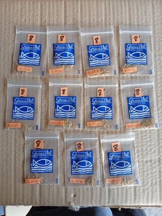 Anzuelos Grau Vell nº 8 dorados