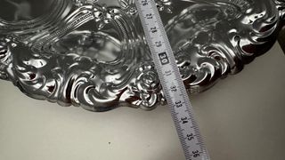 Lote 3 Bandejas Metal Plateado